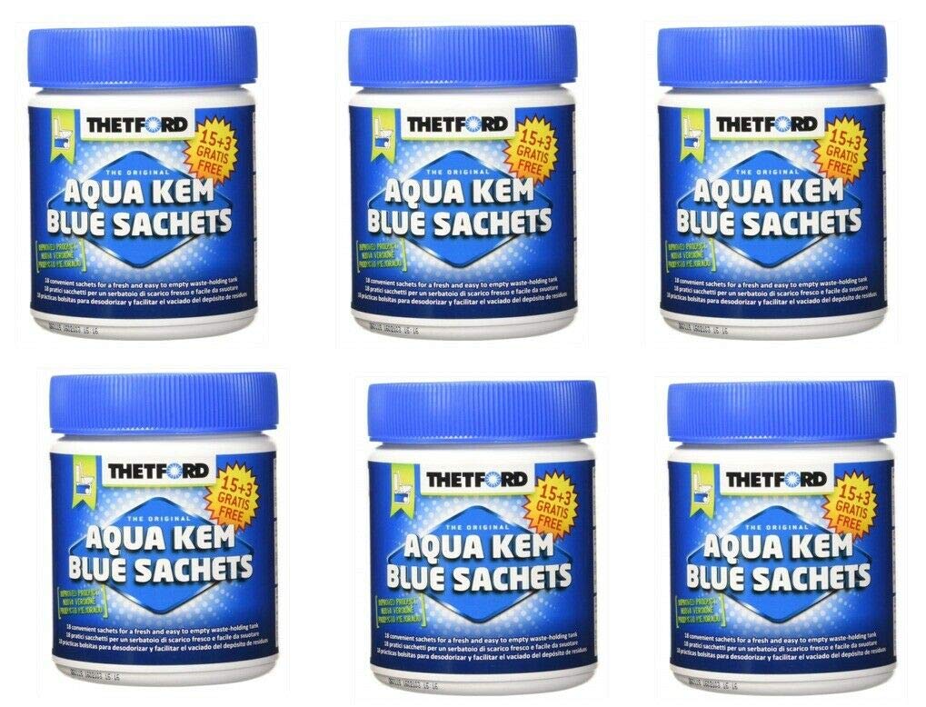 Thetford Zestaw 6 opakowań do odkamieniania Aqua SACHETS Thetford 15 + 3 koperty prezentowe