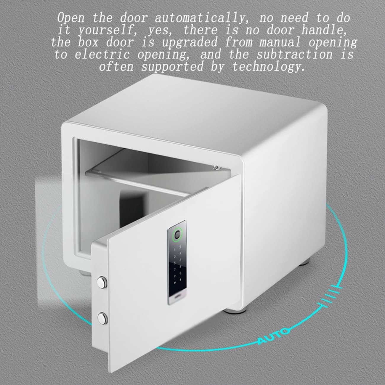 RLKHXBS Steel Home - Smart Safe, Password Fingerprint Small All-Steel Anti-Theft Cabinet es, Wrong Code Alarm