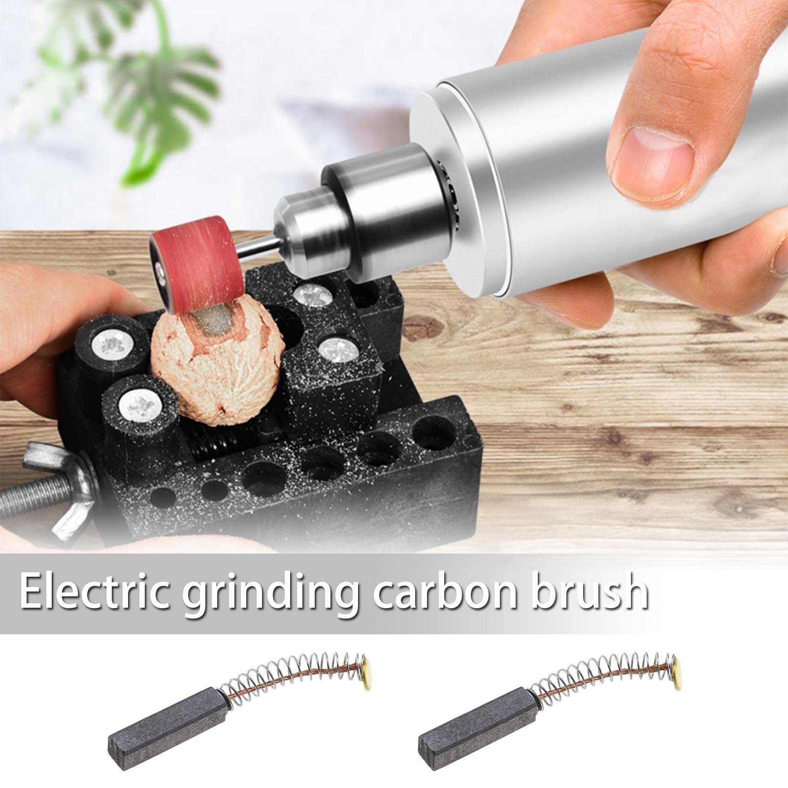 2 Paia Spazzole Carbone Per Martello Demolitore - 6.3x10x19 Mm, Compatibili Hilti TE54, TE55, TE504