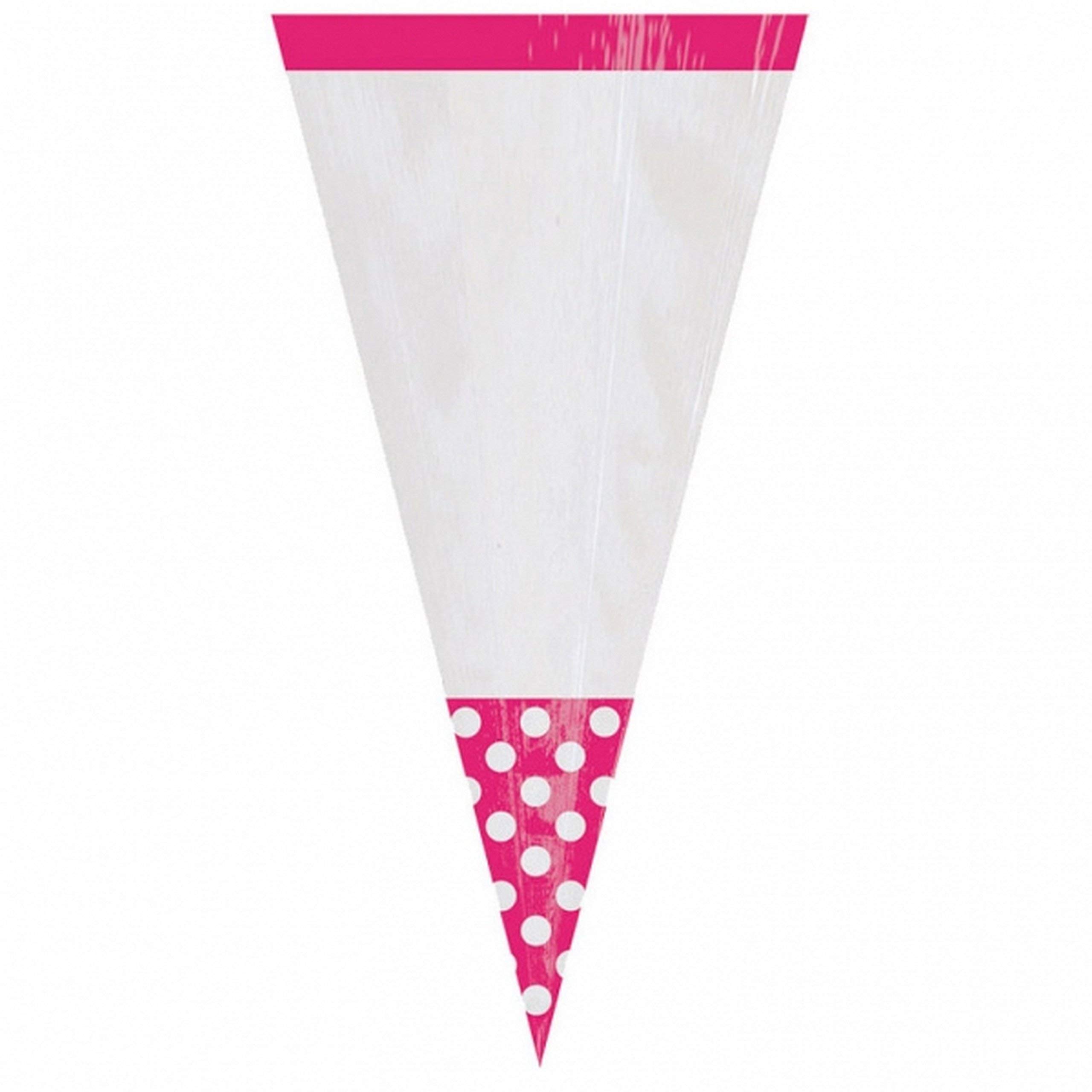 Amscan Candy Buffet – 10 Sacchetti Regalo A Pois, Argento, Misure 17,5x10,9 Cm, Per Caramelle E Bomboniere
