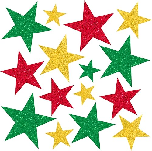 JarThenaAMCS Imanes patrióticos para refrigerador, 15 unidades, calcomanías magnéticas de estrella, rojo, azul, plateado, 4 de julio, imán de garaje