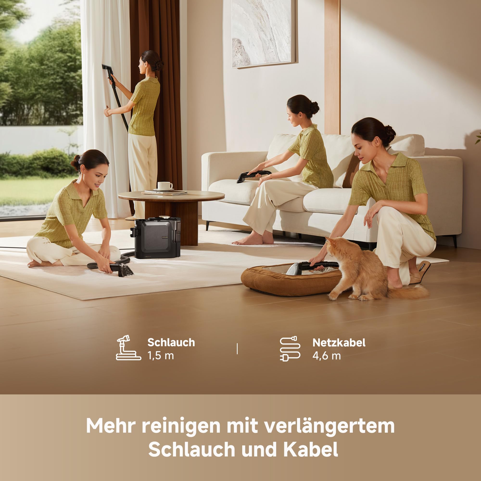 DREAME N20 Steam, tragbarer Fleckenreiniger für Teppiche, 100 °C Dampf