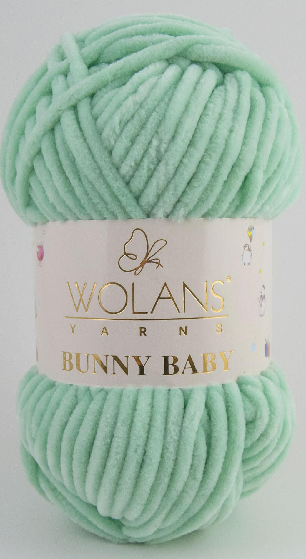 Wolans Bunny Baby Chenile Style Yarn Wool 72 Colours Available 100g Balls (Dark Mint Col 57)