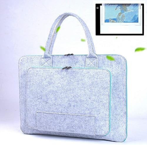Bolsa de fieltro de mano compatible con tablero de luz A4 para pintura de diamante, bolsa de almacenamiento, herramientas y accesorios de pintura de