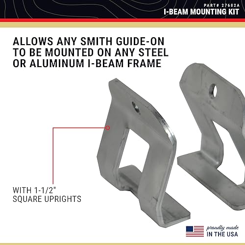Miniatura 2 de Kit de montaje de viga en L - Soportes, pernos, tuercas y arandelas para accesorios de remolque de barco