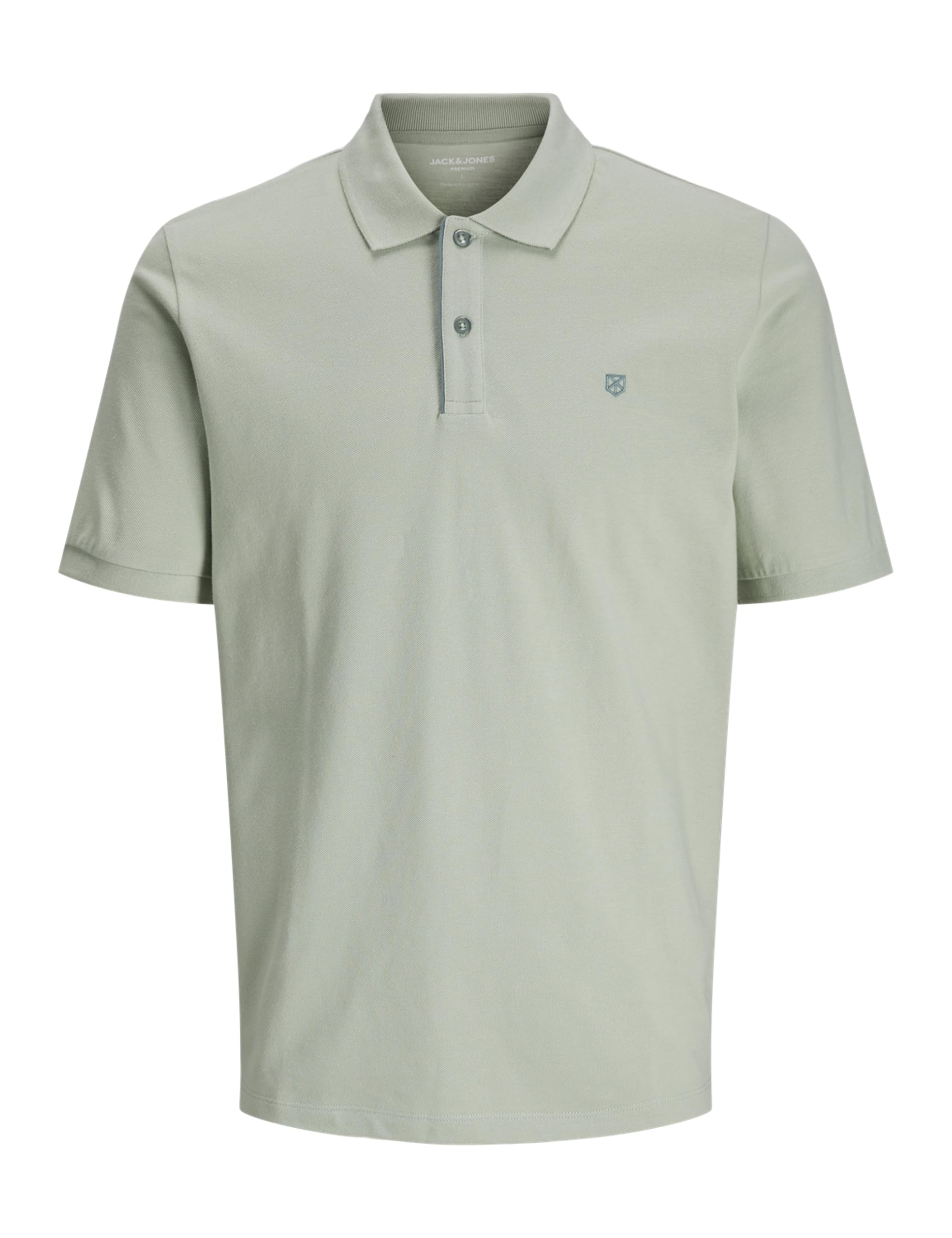 JACK & JONES Jprblasainz SS Polo Shirt, Aqua Gray, M