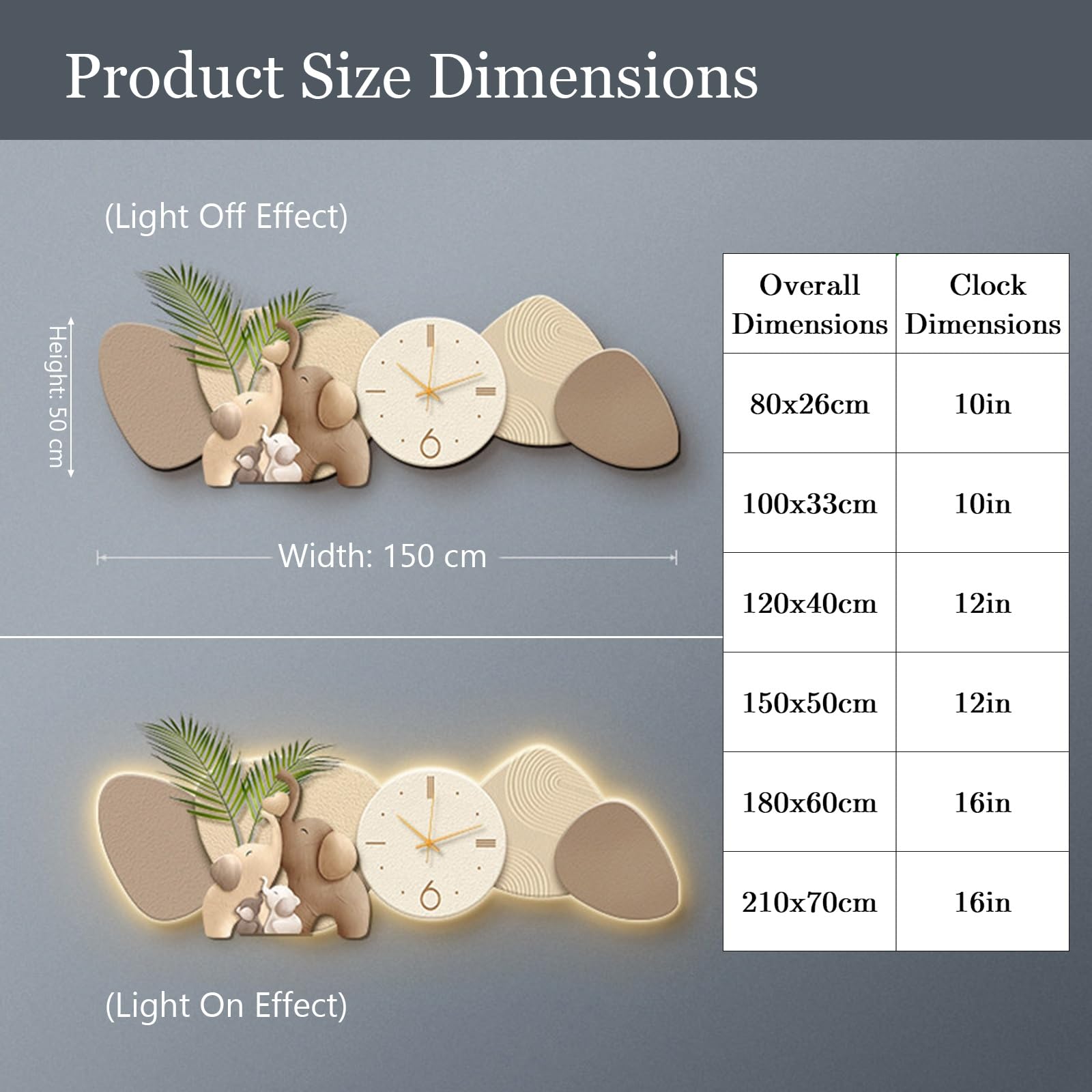 Orologio da parete decorativo, orologio 3D silenzioso in acrilico con luce LED, scultura da parete per soggiorno, cucina, ingresso, camera da letto, ufficio, sala da pranzo