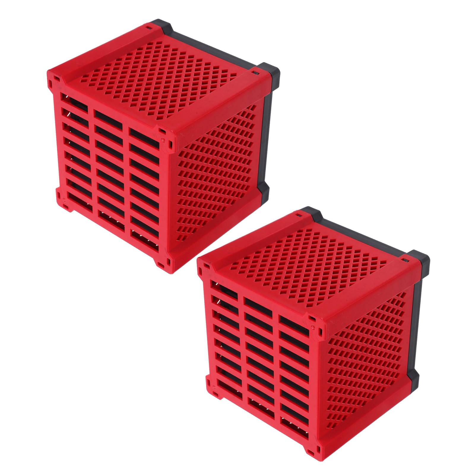 2 Kits de Filtration pour Aquarium Filtres à Charbon Actif et Cubes Filtrants Réutilisables, Boîte de Rangement pour Masses Filtrantes, Compatible la Plupart des Aquariums,