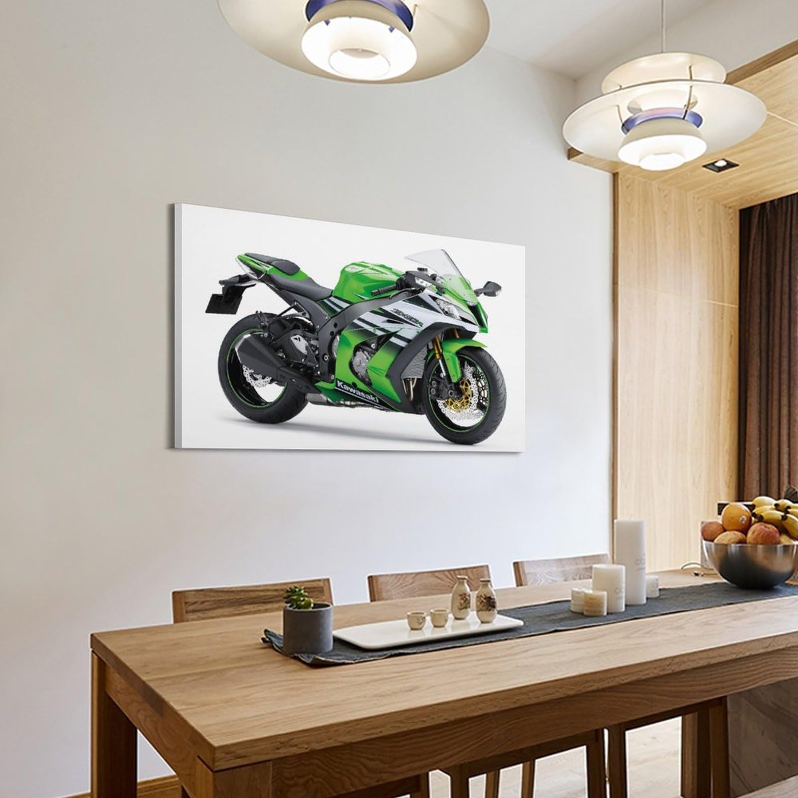 Amazon.de: ECHUN Motorrad-Poster für Kawasaki Ninja ZX-10R Rennrad
