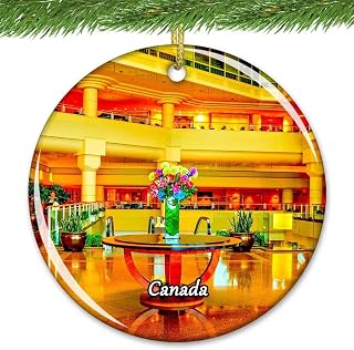 Canada Vancouver Ornament Christmas Tree Hanging Pendant Wedding Gift Holiday Decoration Ceramic Sheet