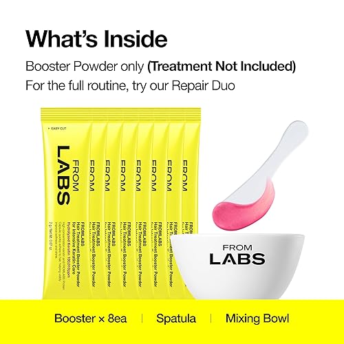 Miniatura 3 de FROMLABS Polvo Potenciador de Tratamiento Capilar para Cuidado Intensivo de Queratina, Mezclar con FROMLABS Tratamiento de Reparación Capilar en