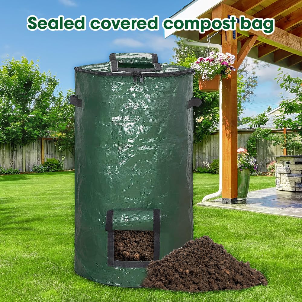 Reuseable Tuin Blad Afval Kan Yard Compost Bin Voo... – Vicedeal