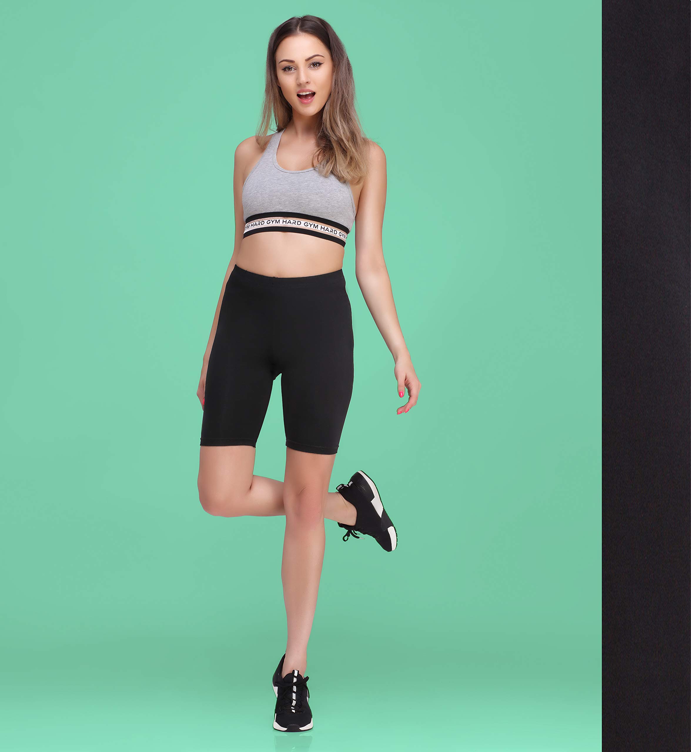 Bellivalini Leggins Cortos Mujer Deporte Mallas Deportivas Cortas Viscosa Shorts Gimnasio Gym Fitness Pilates
