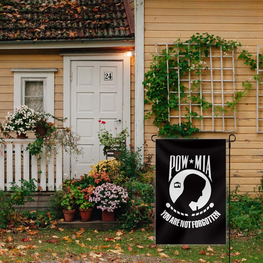 Pow Mia Garden Flag You are Not Forgotten Military Garden Flag 12x18 Inch Double Sided Decoration Garden Flags For Outdoor Yard Pow Mia Garden Flag You are Not Forgotten Military Garden Flag 12x18 Inch Double Sided Decoration Garden Flags For Outdoor Yard