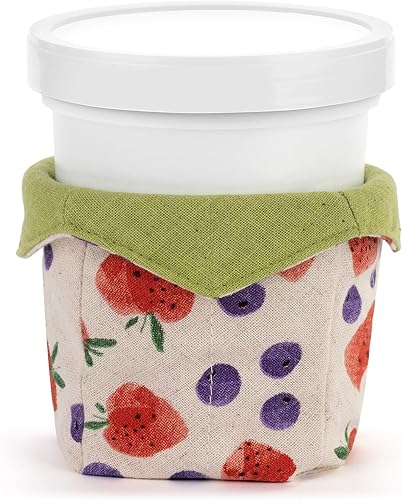 Miniatura 3 de DEMDACO Arándanos Fresas Verde 4.5 x 4 Algodón Lino Frío Acogedor