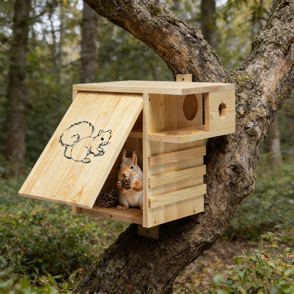Timber Home incluye revestimiento seguro adecuado para la vida silvestre