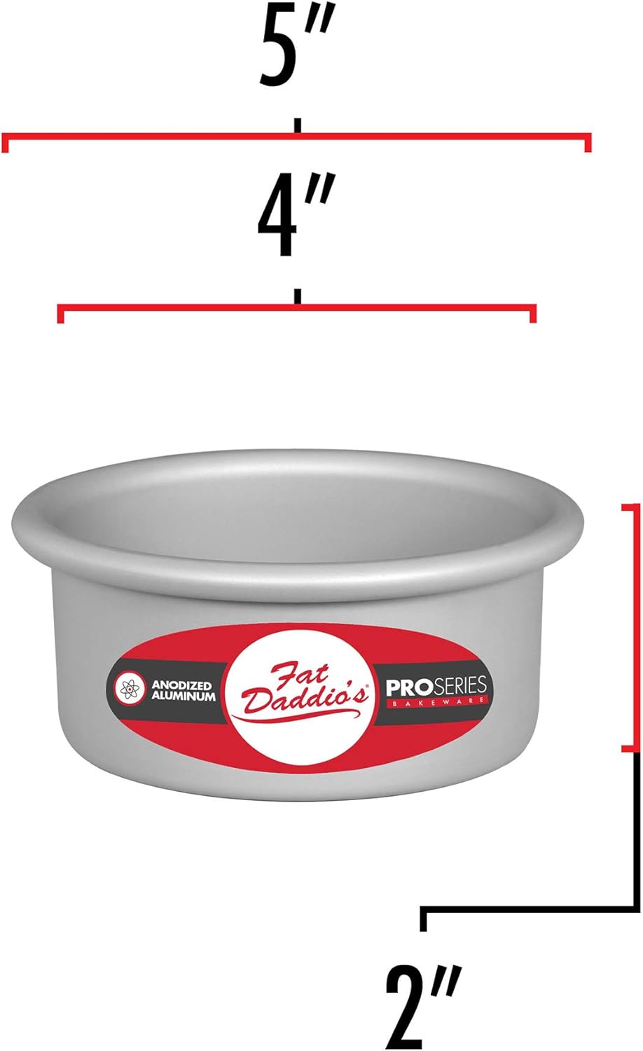Fat Daddio's PCC-42 Anodized Aluminum Round Cheesecake Pan, 4 x 2 Inch - Image 3