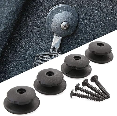 Miniatura 10 de GIE.TOP Red organizadora de almacenamiento para maletero de carga trasera de automóvil, 4 puntos de montaje de ganchos, organizadores de malla, red