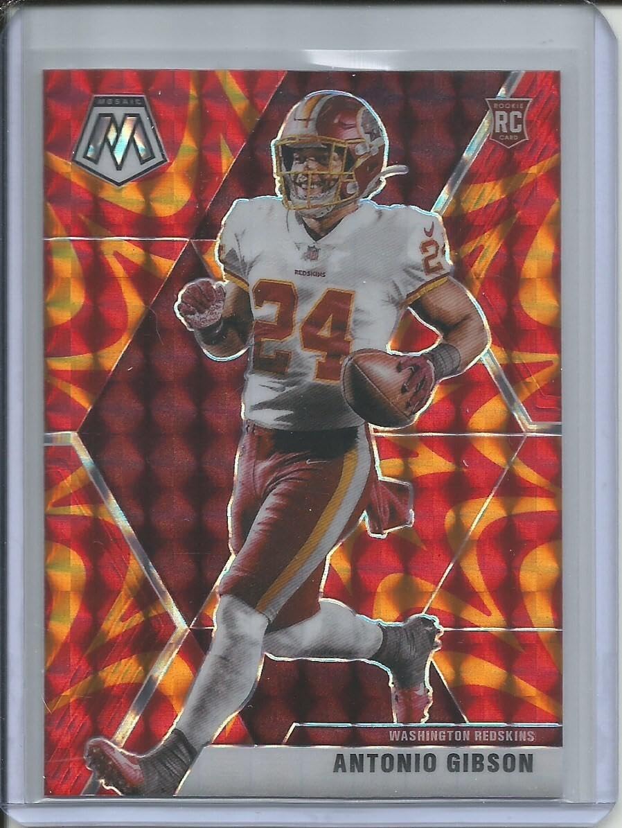 Antonio Gibson 2019-20 Panini Mosaic Reactive Orange Prizm Rookie Rc Washington - Football Cards