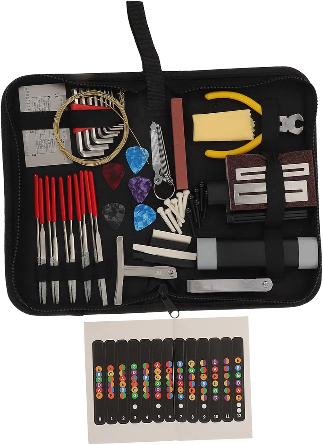 Guitar for 72Pcs Repair Maintenance Cleaning Kit Tools