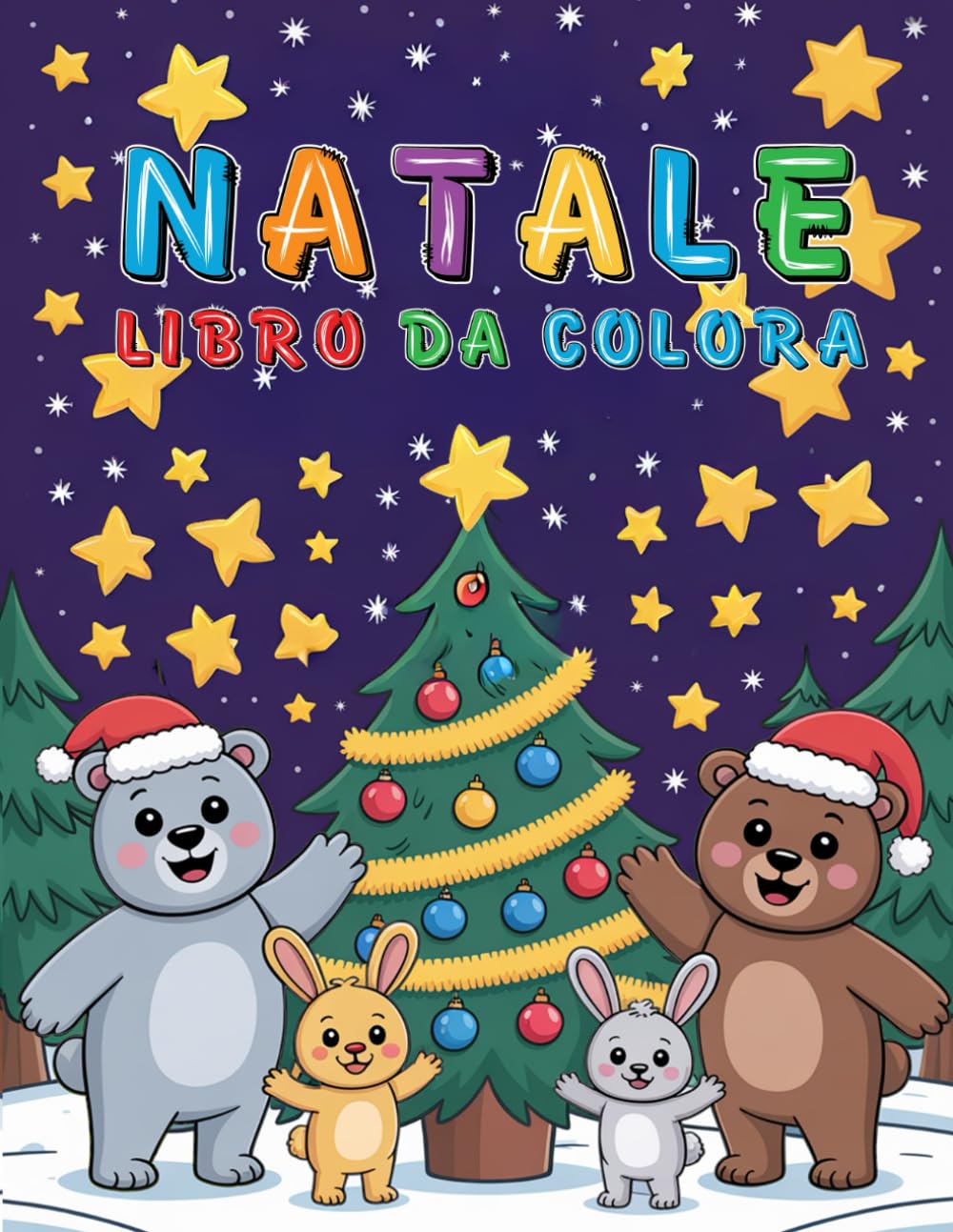 La Magia del Natale da Colorare: Libro da colorare per bambini dai 4 agli 8 anni | Disegni di Babbo Natale, alberi decorati e dolci regali | Un viaggio tra neve, stelle e fantasia