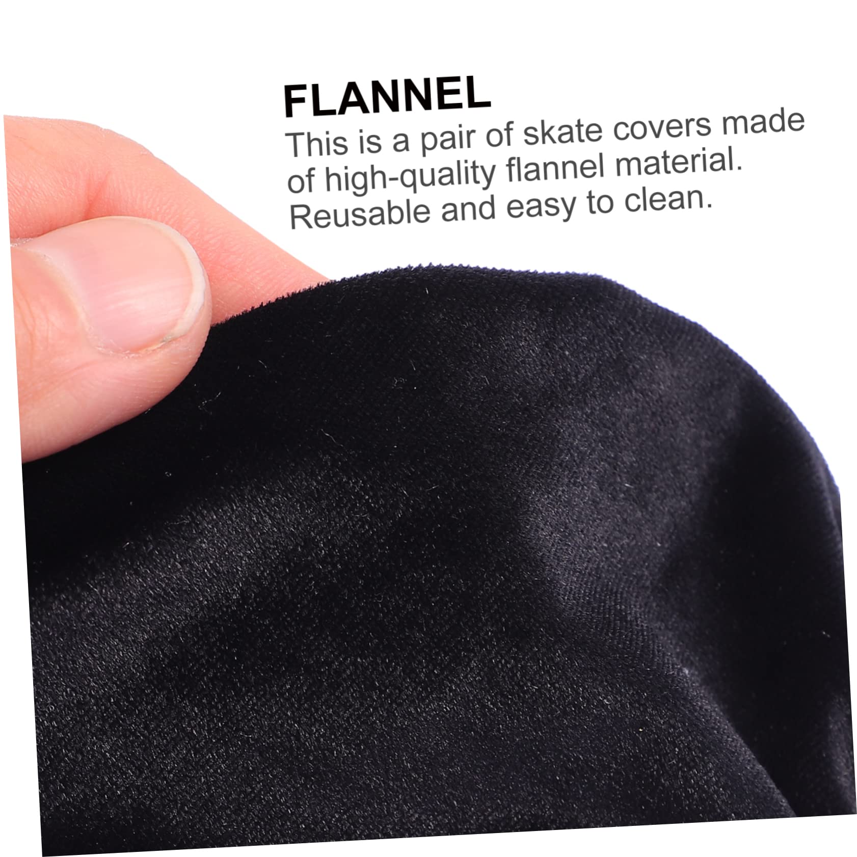 Happyyami 1 Pair Elastic Skate Boot Covers for Ice Skating Protectors for Figure Skates Hockey Shoes Fits to Extend Life and Prevent Scrapes Present for Skating Enthusiasts