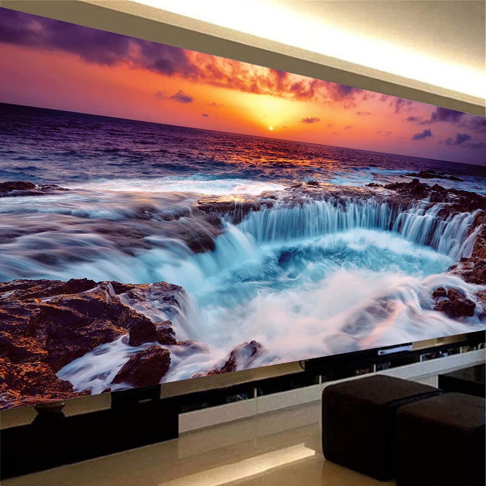 Diamond Painting XXL Set Für Erwachsene – 5D Diamantbild, 120x50 Cm, Full Drill, Inkl. Zubehör, DIY Deko