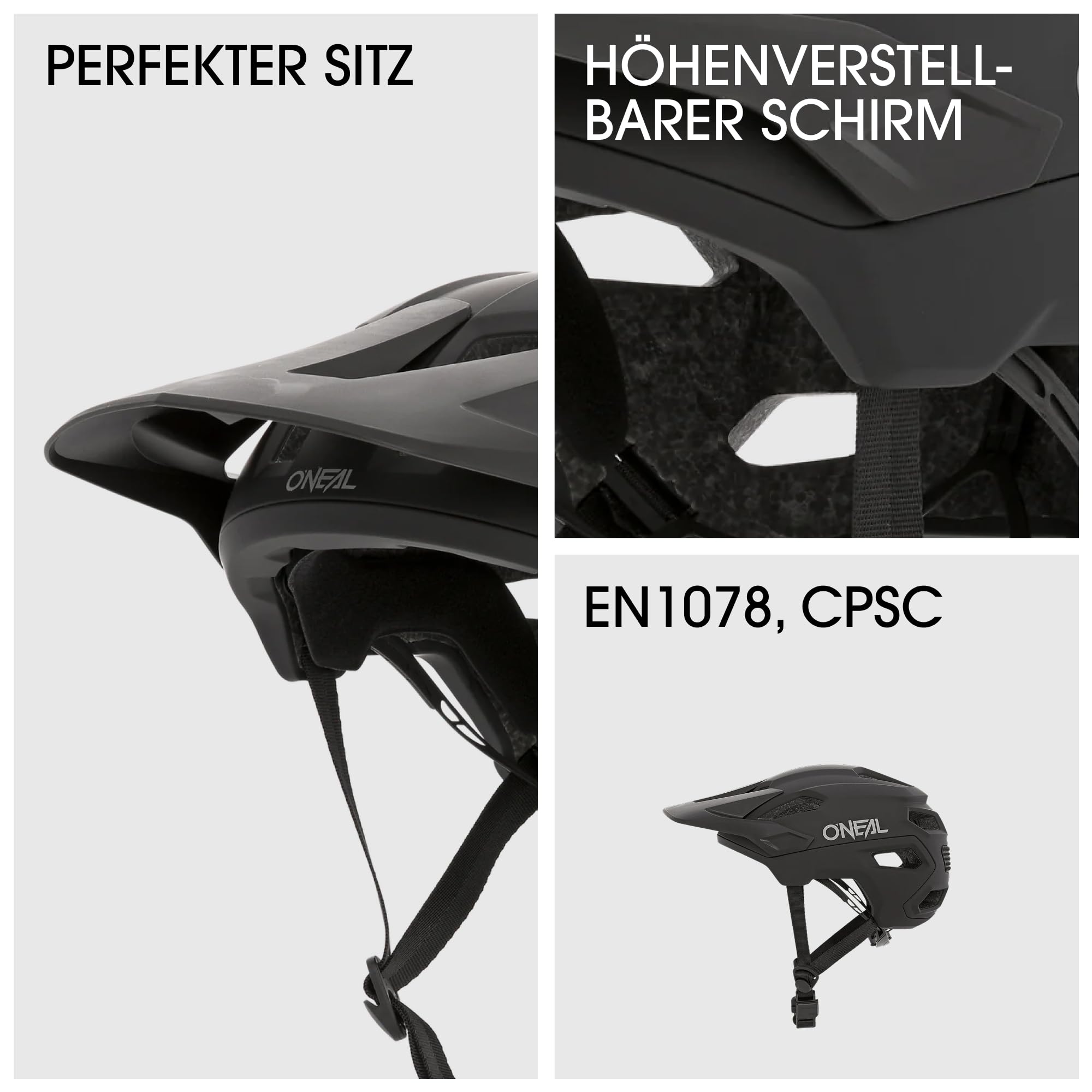O'NEAL TRAILFINDER Helm SOLID Schwarz
