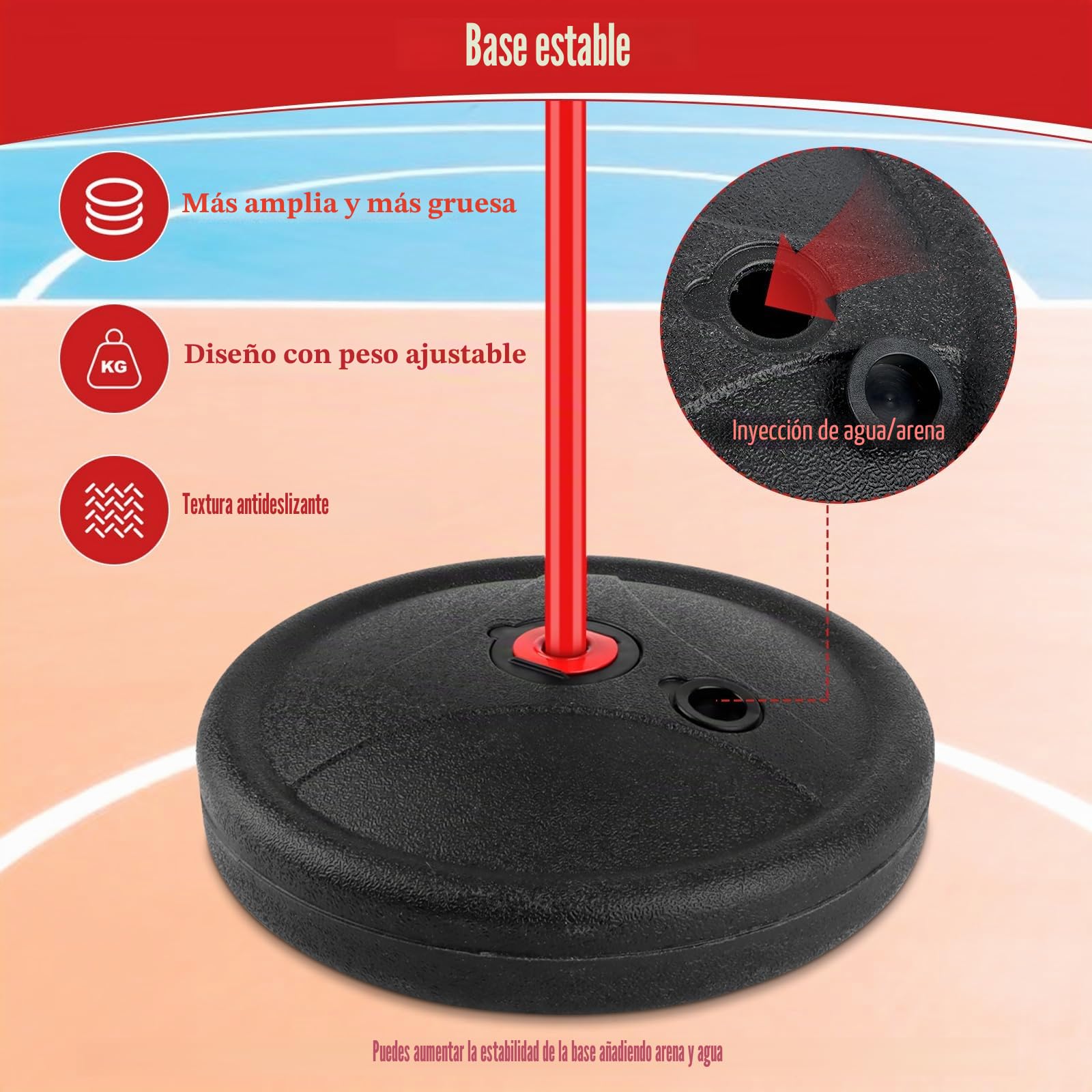 Canasta Baloncesto Infantil, Aro de Basket para Niños con Base, Canasta Baloncesto Exterior Altura Regulable 60 a 150cm, Kit de Canasta Infantil Incluye 2 Pelotas y Bomba, Regalo Deportivo