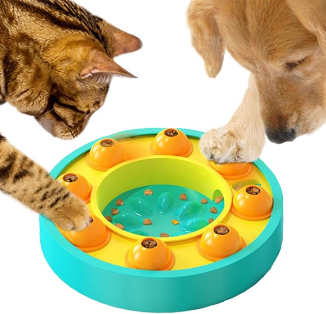 Etechydra Dog Puzzle Slow Feeder Toy, Interactive Dogs Puzzle Toys for Dogs Cats, Small Medium Dog Toy Slow Feeder Bowl for IQ Training & Mental Enrichment, Dog Treat Dispenser Puzzle Toy Gifts