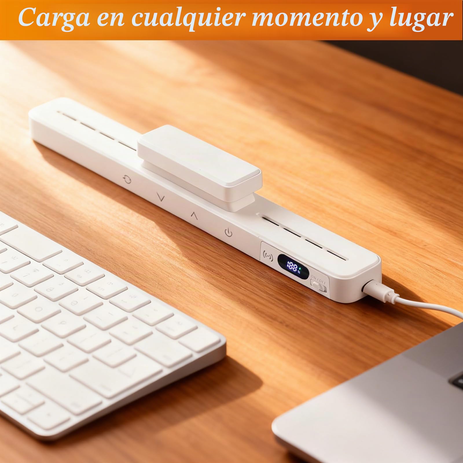 Luz LED Sensor Movimiento Cocina, Luces LED Cocina USB Recargable Magnética, Luz Armario Sensor Movimiento para Kitchen Barras