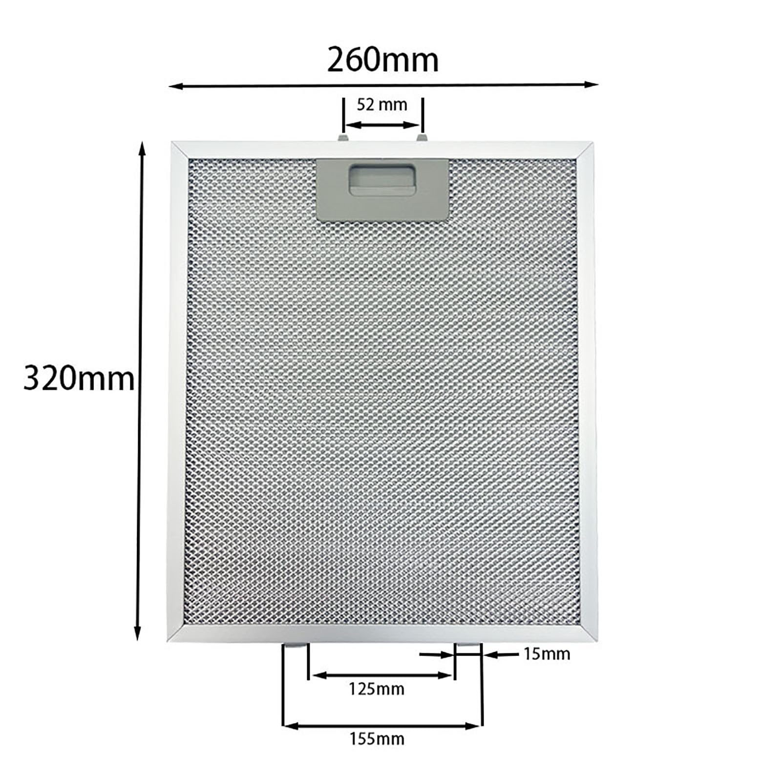 Dunstabzugshaubenfilter, Dunstabzugshaube, Metall-Fettfilter, Dunstabzugshaube, Dunstabzugshaube, Dunstabzugshauben-Zubehör, Anti-Tropf-Öltrennung, Aluminiumgeflecht