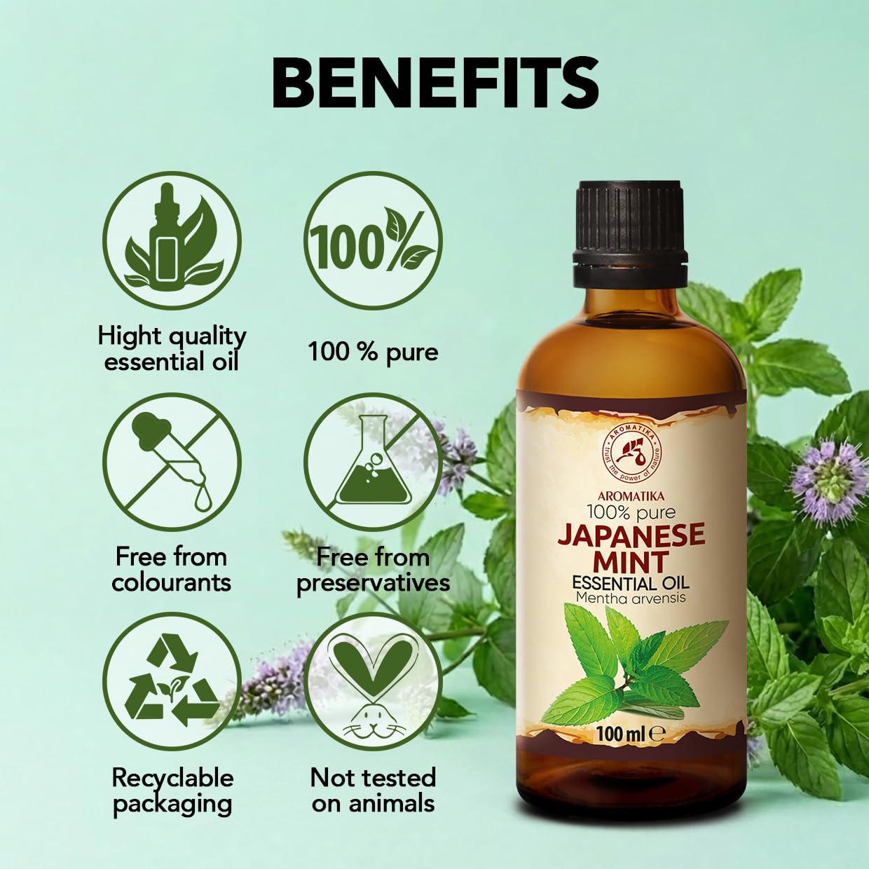Amazon.com: Japanese Mint Oil - 2x3.4 Fl Oz - Mentha Arvensis