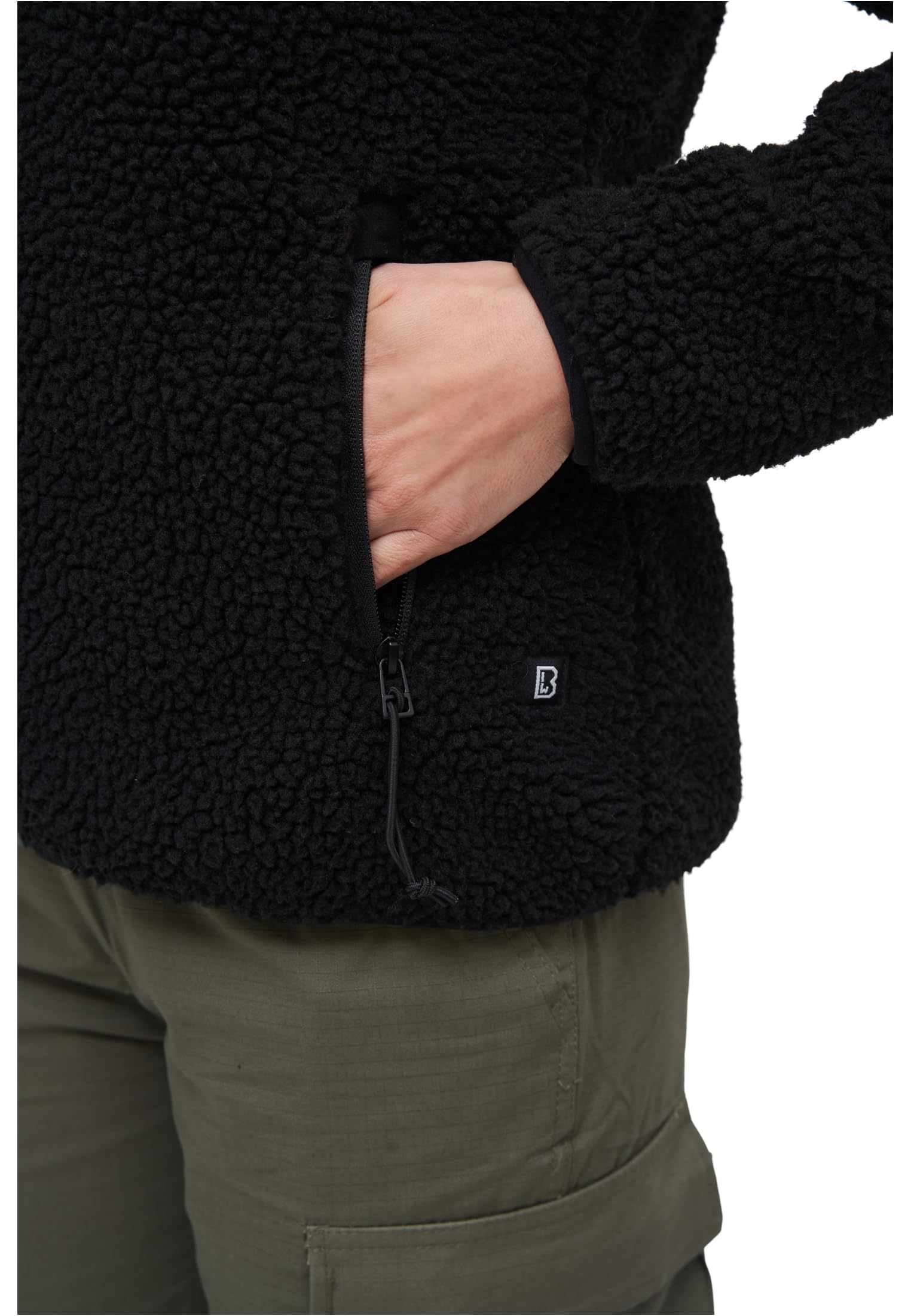 Brandit Ladies Teddy Fleece Jacket Donna Giacca In Pile mimetico bosco