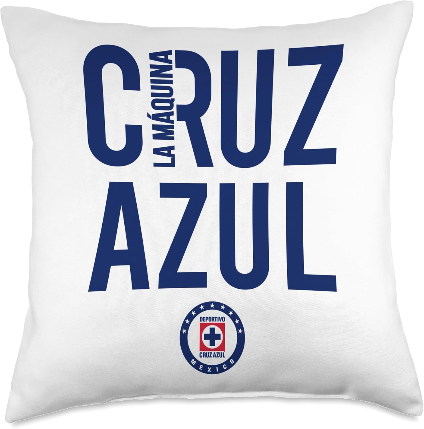 Cruz Azul - Score Big with Our Exclusive Collection Throw Pillow
