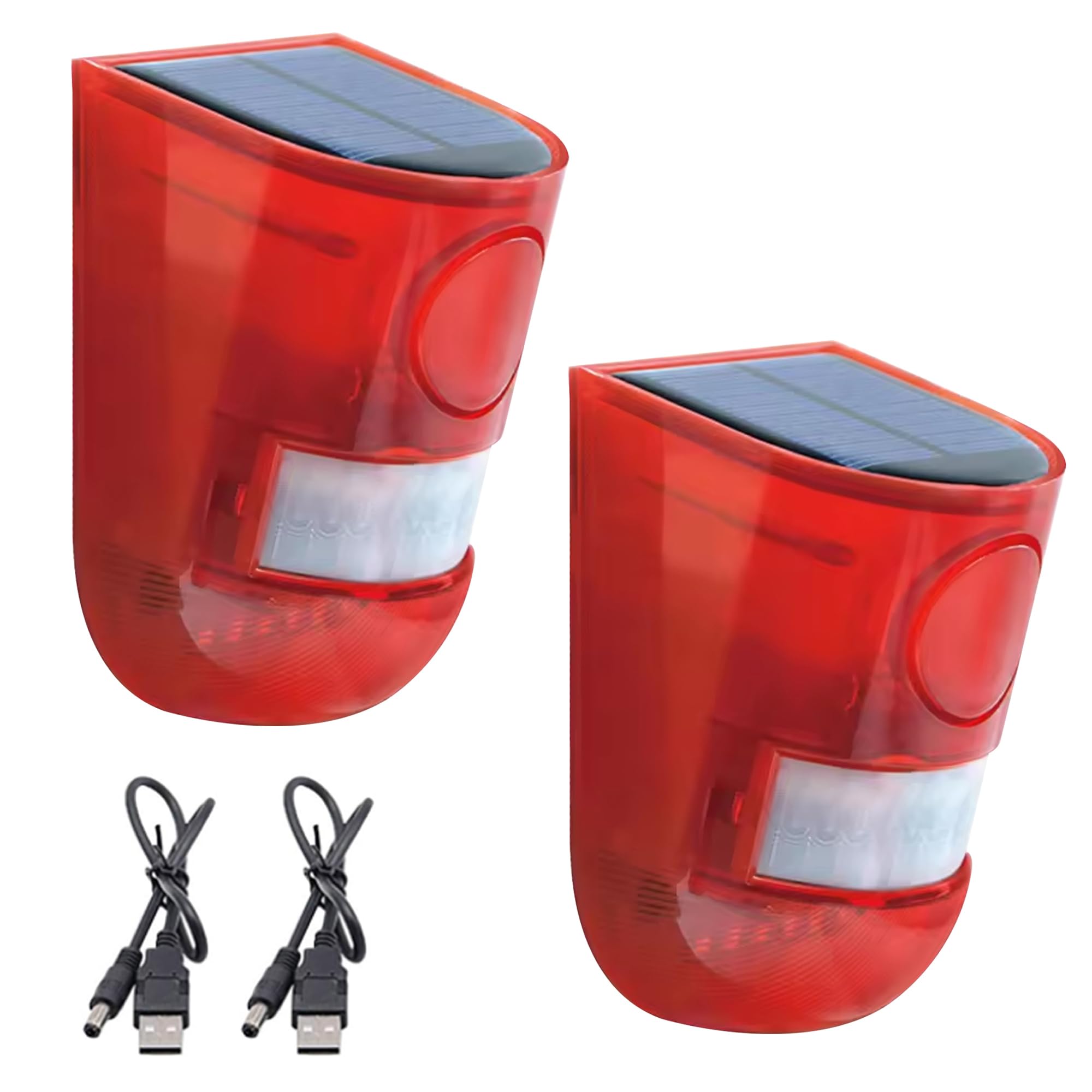 QXMH Solar Sound & Light Alarm Outdoor Motion Sensor - horns and sirens | Mubboo