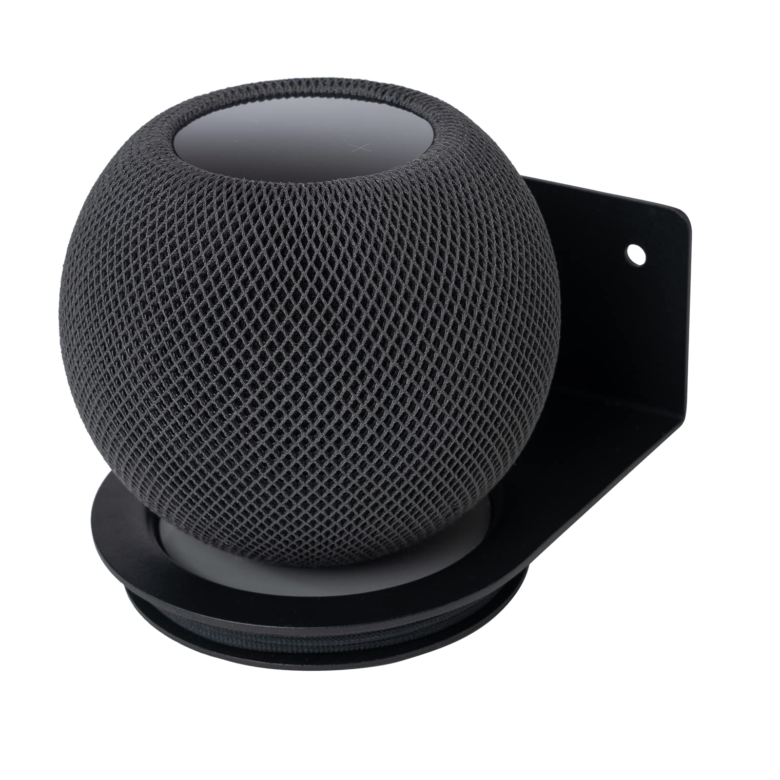 shinar Metall Universal Wandhalterung für echo Dot 4/echo Dot 5 Generation Homepod Mini Platzsparend,Halterung Zubehör für Dot 4/Dot 5 und Homepod Mini Ständer mit integriertem Kabelmanagement schwarz
