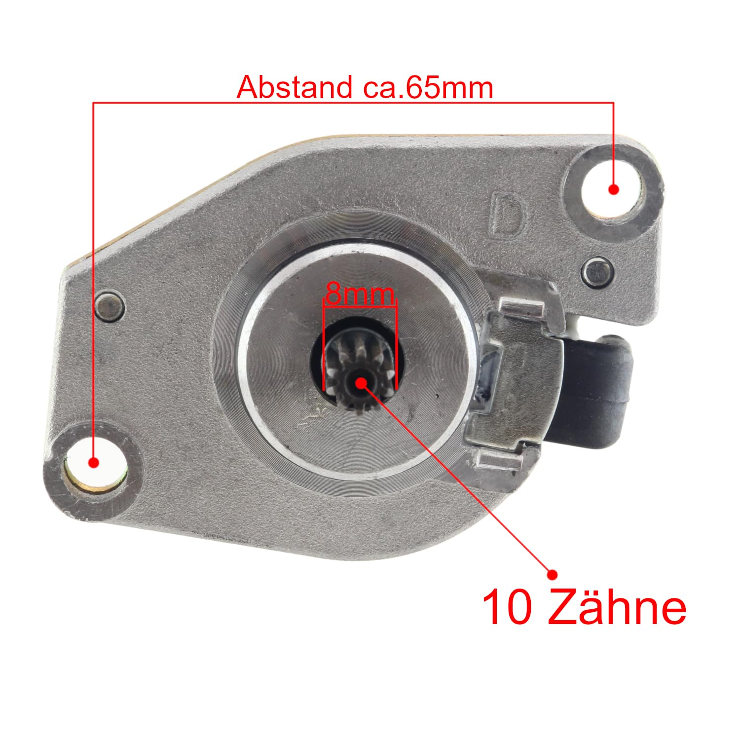 Area1 Anlassermotor E Startermotor kompatibel mit Yamaha Aerox 50 (R/Naked) Neos, Jog R, BWS, Slider, passend für MBK Nitro Booster Ovetto MachG Stunt, für Malaguti F10 Jet F12 Phantom F15 Firefox