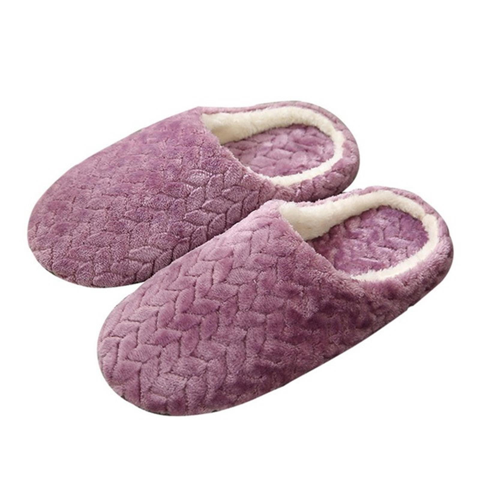 Pantuflas de Algodon Otoño Invierno Invierno Cálido Suave Suave Zapatillas Hombres Zapatos Planos De Piso De Interior
