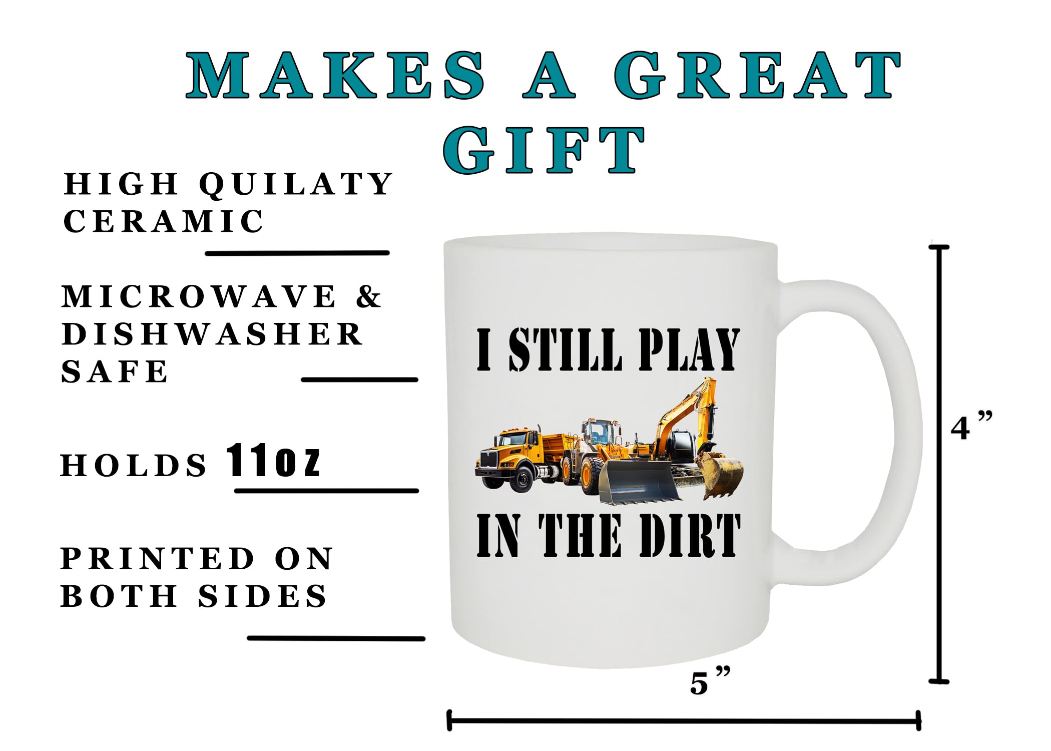 Funny Coffee Mug - Certified Shovel Operator Novelty Cup For Construction Worker Or Laborer Humor Gift - View #7