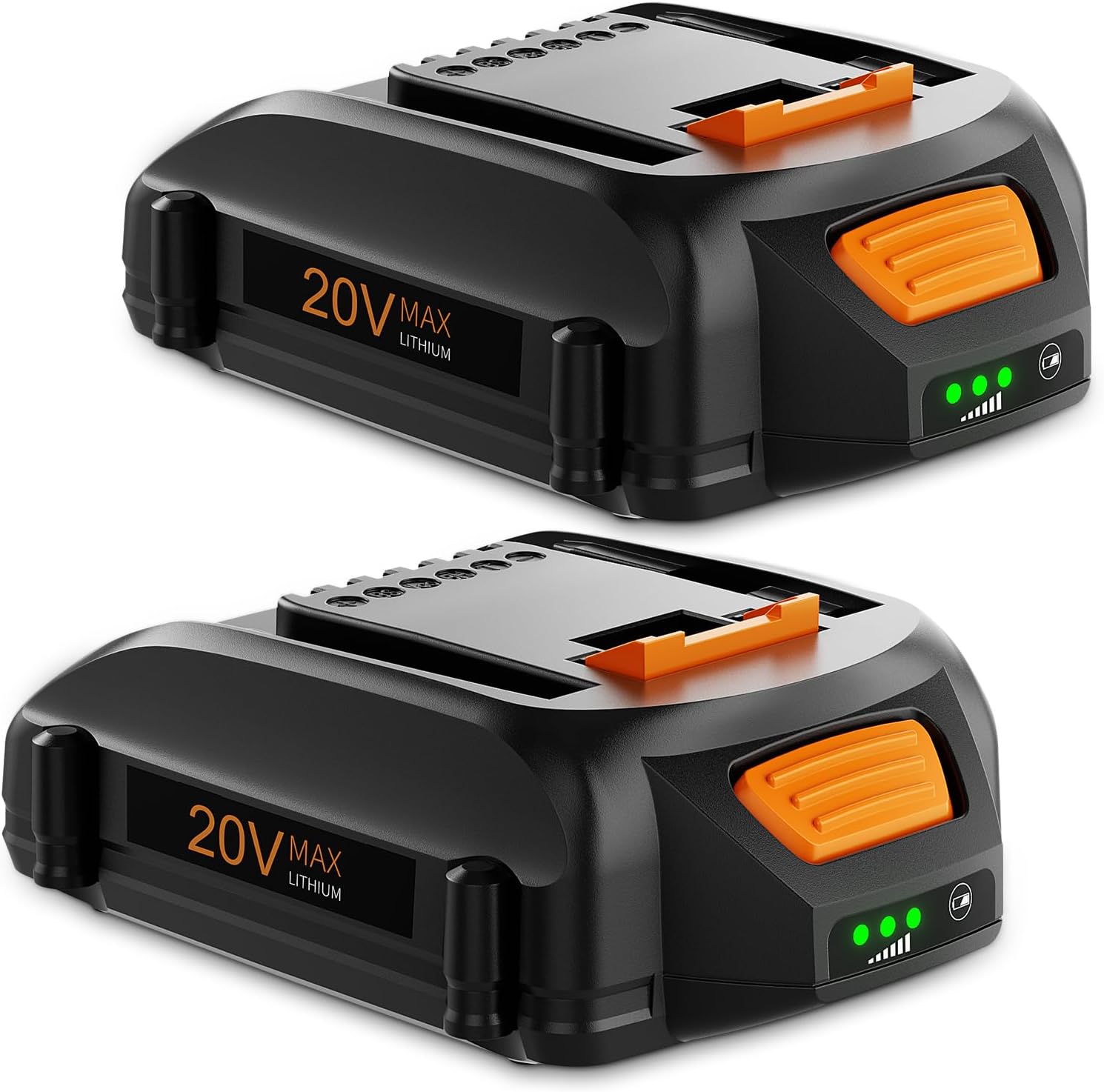 Bonacell 2-Pack 4000mAh 20V Replacement Batteries For Worx Power Tools