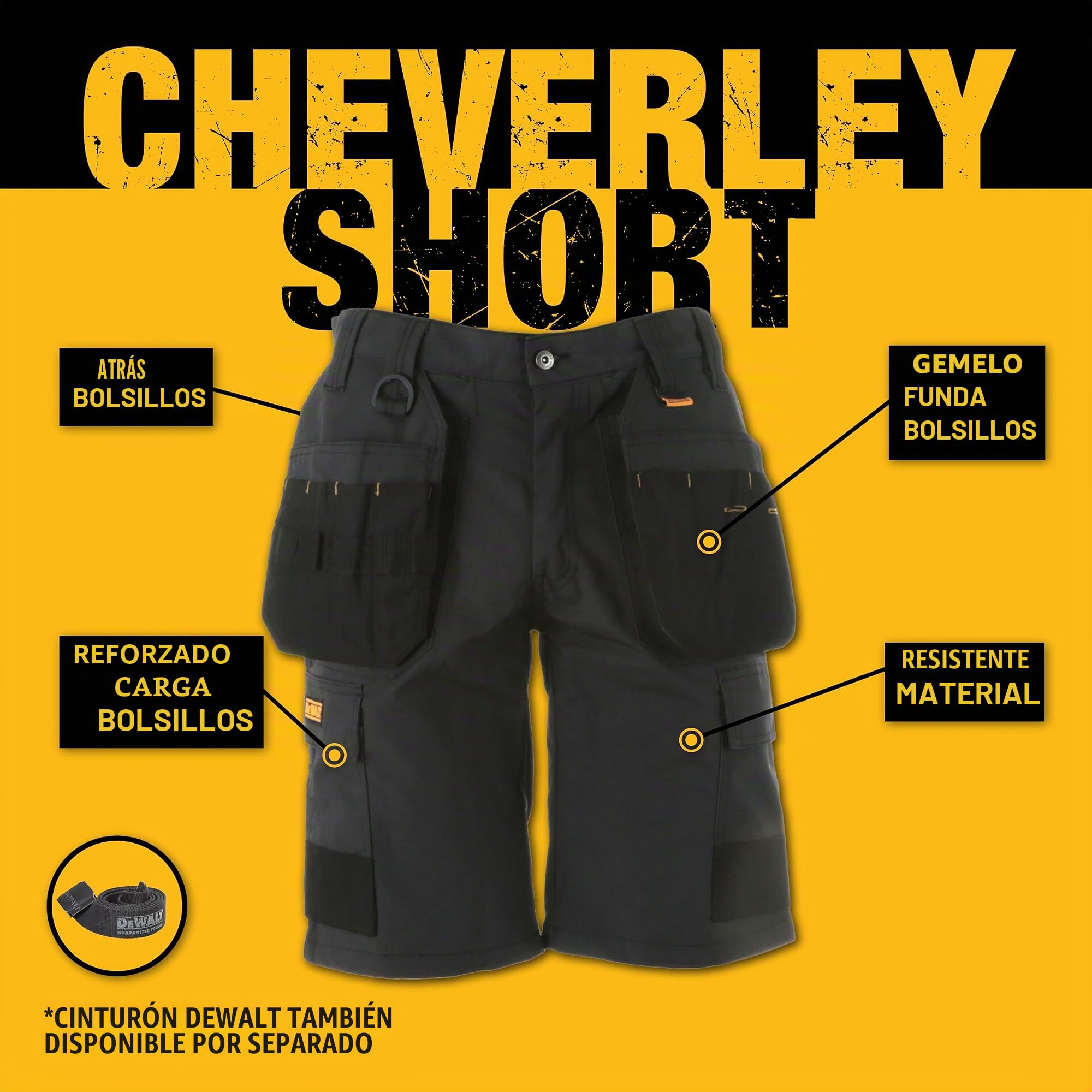 DeWalt Cheverley - Pantalón Corto Talla W