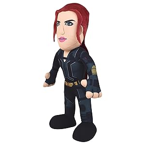 Bleacher Creatures Marvel Black Widow 10" Plush Figure - A Superhero for Play or Display