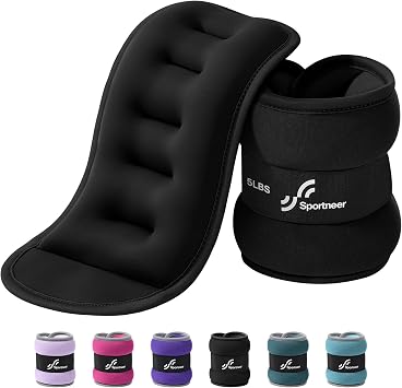 Sportneer Ankle Wrist Weights for Women Men Pair of 1/2/4/6/10 LBS Options