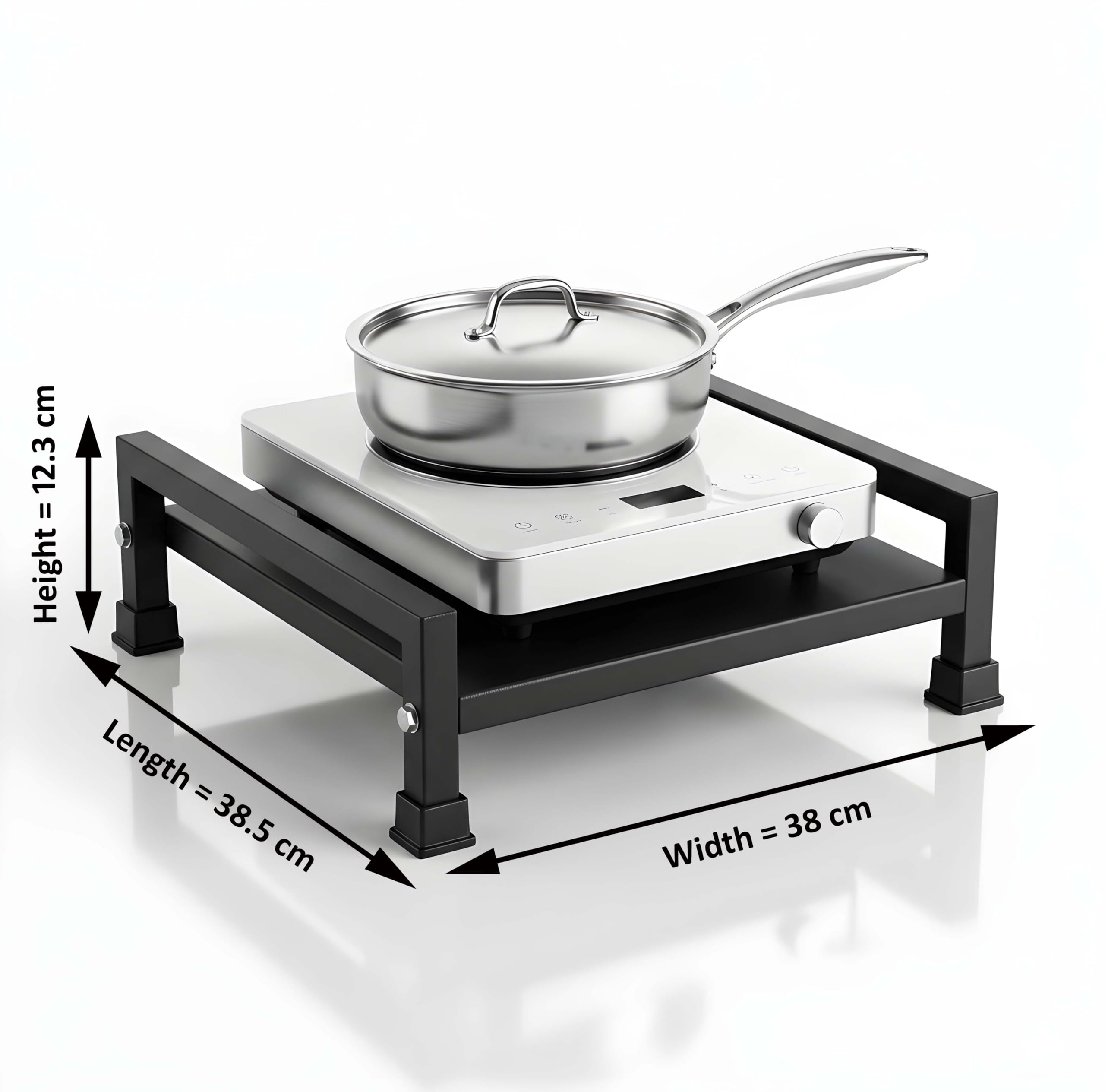 Induction Cooktop Stand - Protect & Organize Your Kitchen -2 Induction Cooktop Stand - Protect & Organize Your Kitchen -2