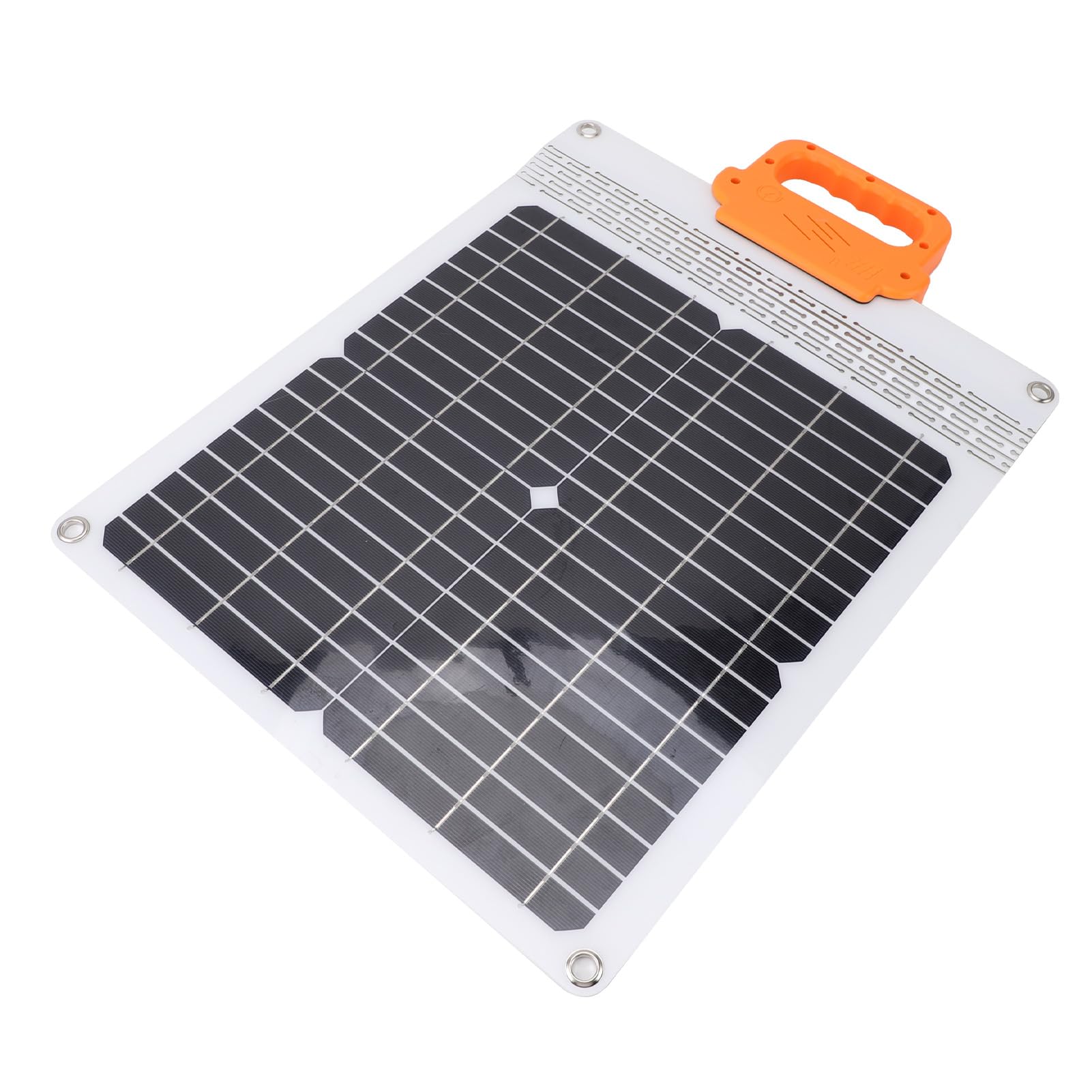 Yosoo Health Gear Kit de Panel Solar de 20 W, Cargador Solar Portátil Monocristalino con Asa, Múltiples Puertos de Carga, Cargador de Batería de Panel ABS Ligero para Camping, Viajes, Uso de