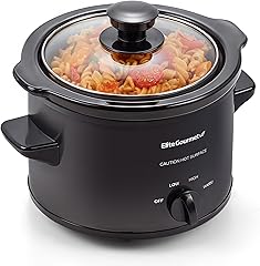 Elite Gourmet 1.5 Qt Electric Slow Cooker Black
