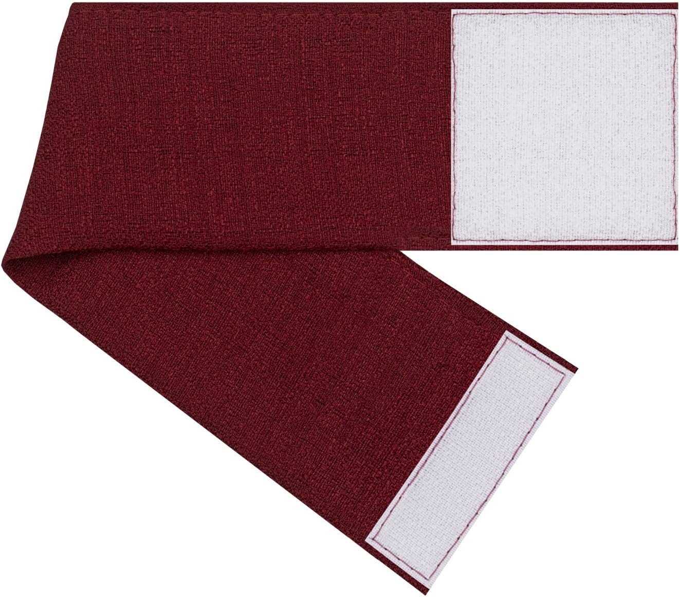 ACHIM Home Furnishings Darcy Rod Pocket Door Panel with Tieback, 25" x 72", Marsala