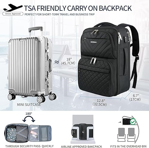 Miniatura 9 de EMPSIGN Mochila para portátil 8032, Acolchado azul claro