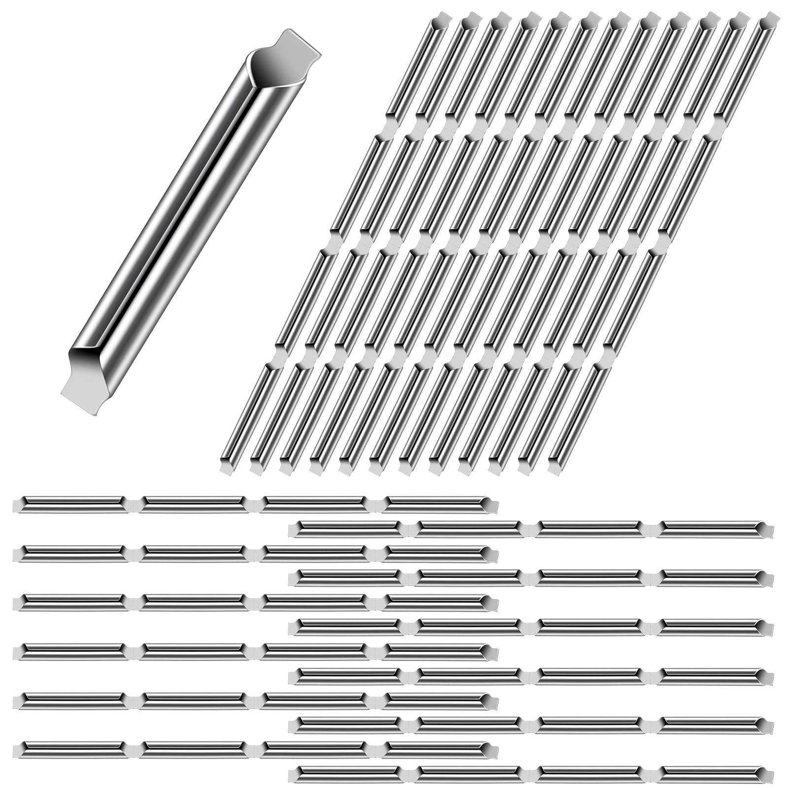 96Pcs universale HO Scale Rail Joiners per binario C, nichel argento treno pista accessori modello ferroviario connettori elettrici
